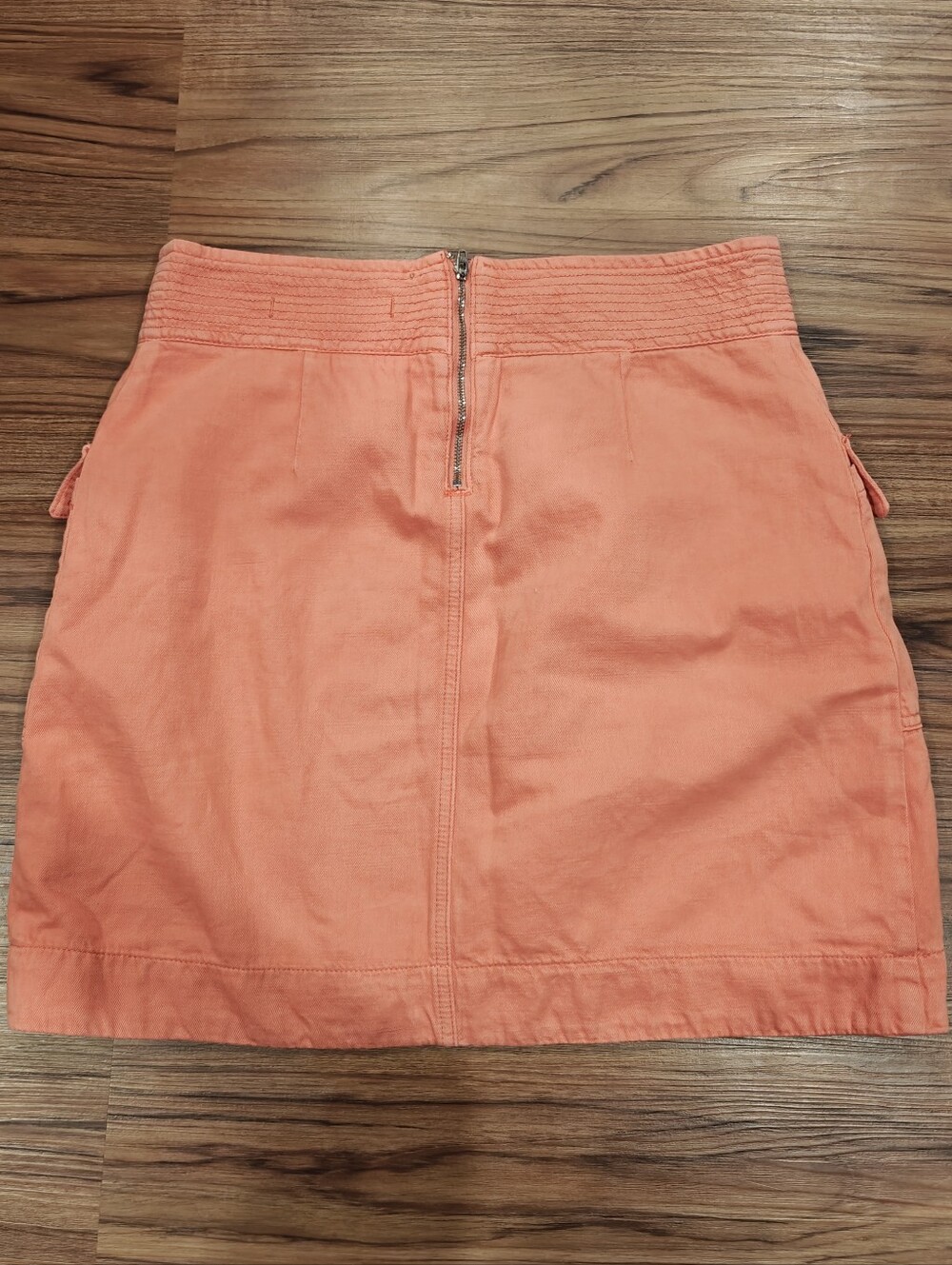 Anthropologie Coral Mini Skirt with Flap Pockets - Picture 7 of 7